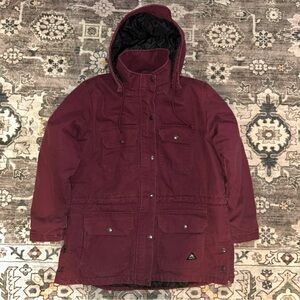 Women's Utility Jacket - Burgundy